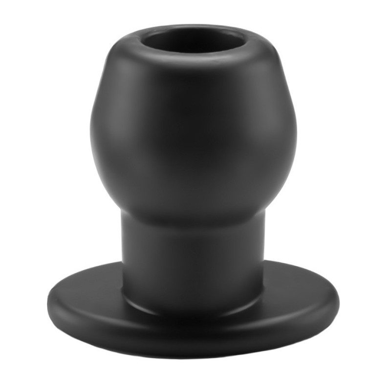 Perfect Fit Ass Tunnel Plug Silicone Noir Extra-Large 9 x 7 cm
